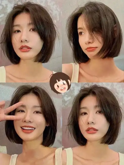 清新甜美日系学生短发小圆脸必备短发