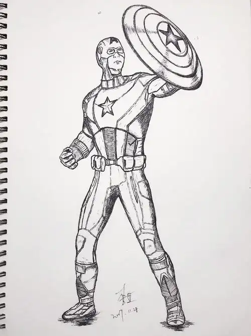 漫威英雄人物-美国队长