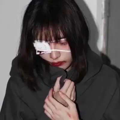 女生头像丧系真人高清伤感的全网最火丧系女头图片