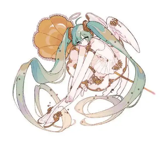 初音未来洋娃娃少女日系配色马卡龙糖果装扮playこうていtwiuemper