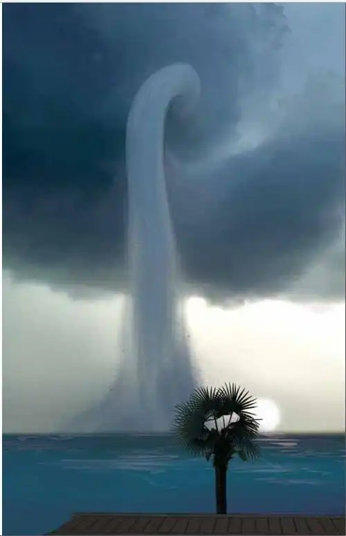 海洋灾害海上风霸王水龙卷