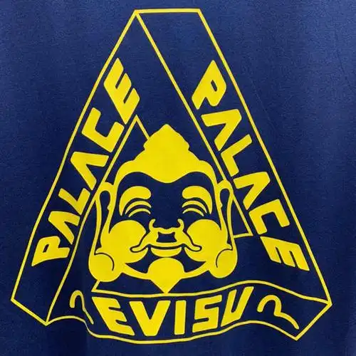 palacexevisu20ss福神联名三角黑白宝蓝tee女款