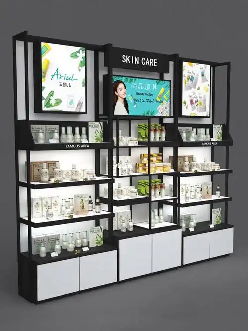 时尚铁木化妆品展示柜