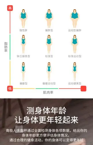 南极人智能体脂称体重秤家用精准女生小型人体减肥脂肪成人电子秤_领