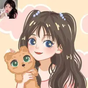 q版手绘头像情侣卡通漫画人物形象设计真人照片转头像定制结婚礼