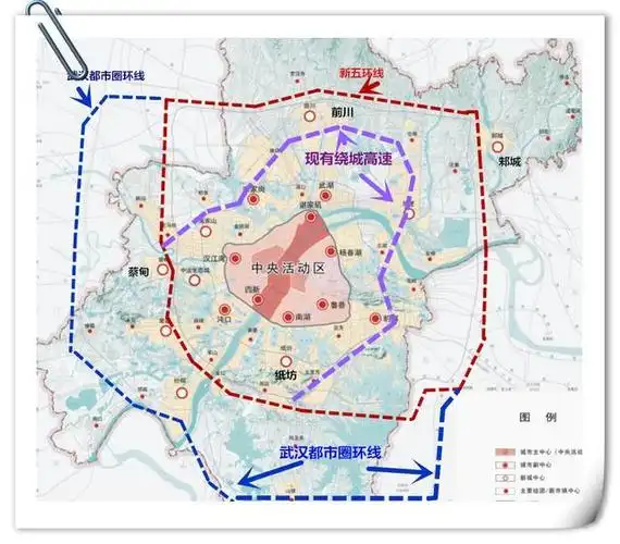 武汉新5环是怎么设计的?黄陂前川在环线内,蔡甸居然在环线外