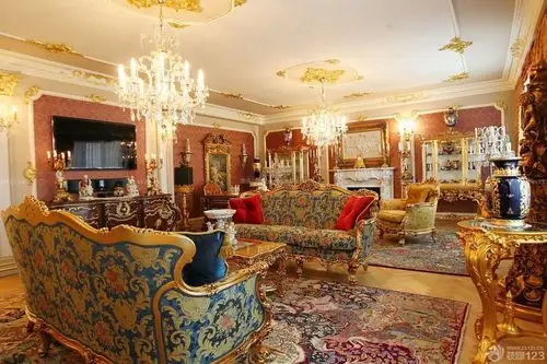 奢华家装法式客厅设计装修效果图
