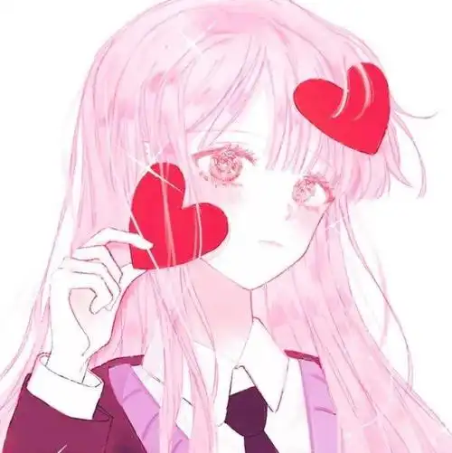 只要你开口,赴汤蹈火算什么卡通女头丨粉色系少女心卡通头像可爱女生