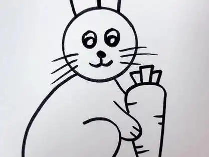 数字0123画小兔子,跟我组队学起来吧#简笔画 #育儿简笔画 #亲子简笔画