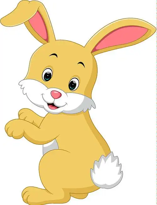 可爱的卡通兔子