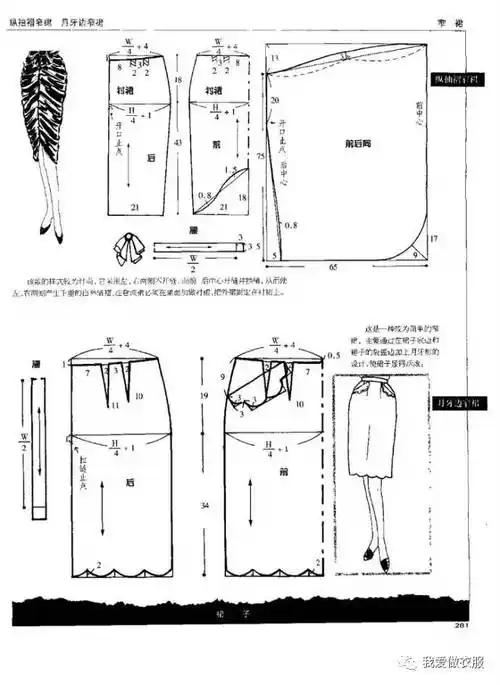 最全的半身裙裁剪图总汇