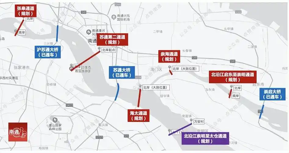 南京18条过江通道,南通8条过江通道,是偏爱还是