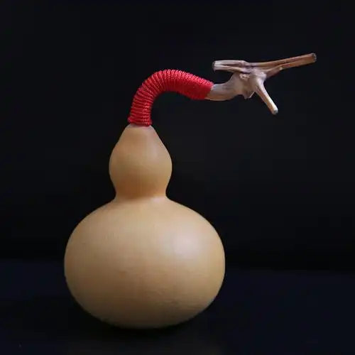 【卧龙】福禄万代招财进宝 铁包金龙头真葫芦小茶宠 把玩文玩把件