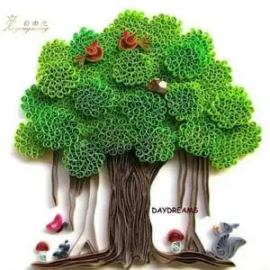 衍纸创意纸卷画套装diy手工课材料包幼儿园小学粘贴画美0人付款2059