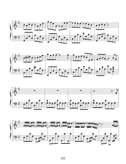 晴天周杰伦曲周扬记谱制谱版