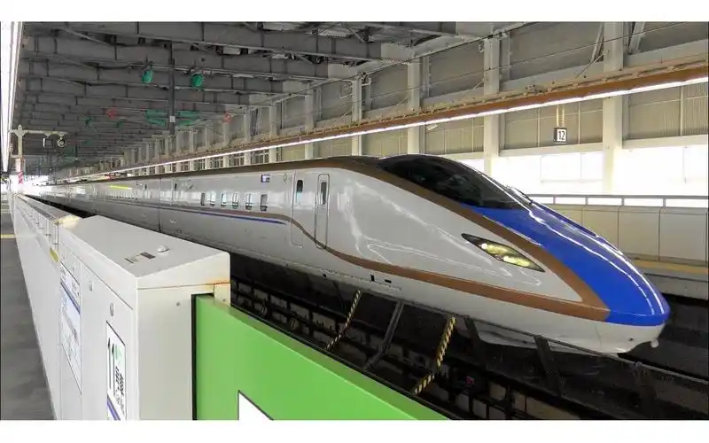 【4k】北陆新干线w7系99e7系「はくたか」(igbt-vvvf)到着99発车