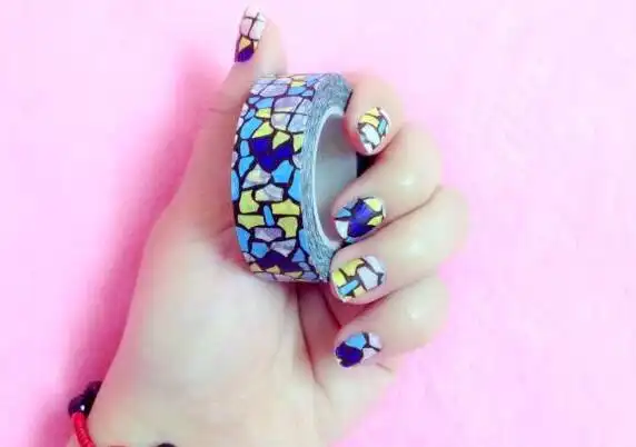 成都最好的美甲学校奢妃教您快速diy胶带美甲美甲技巧