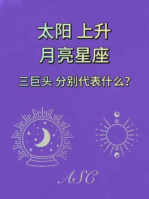 占星学习太阳上升月亮星座分别代表什么