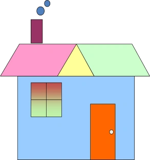 公开课教学设计_0 提问:这个房子有哪些图形组成