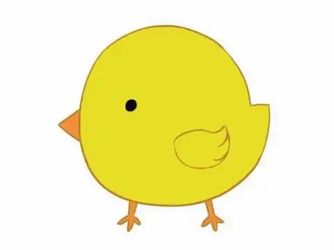 小鸡简笔画图片