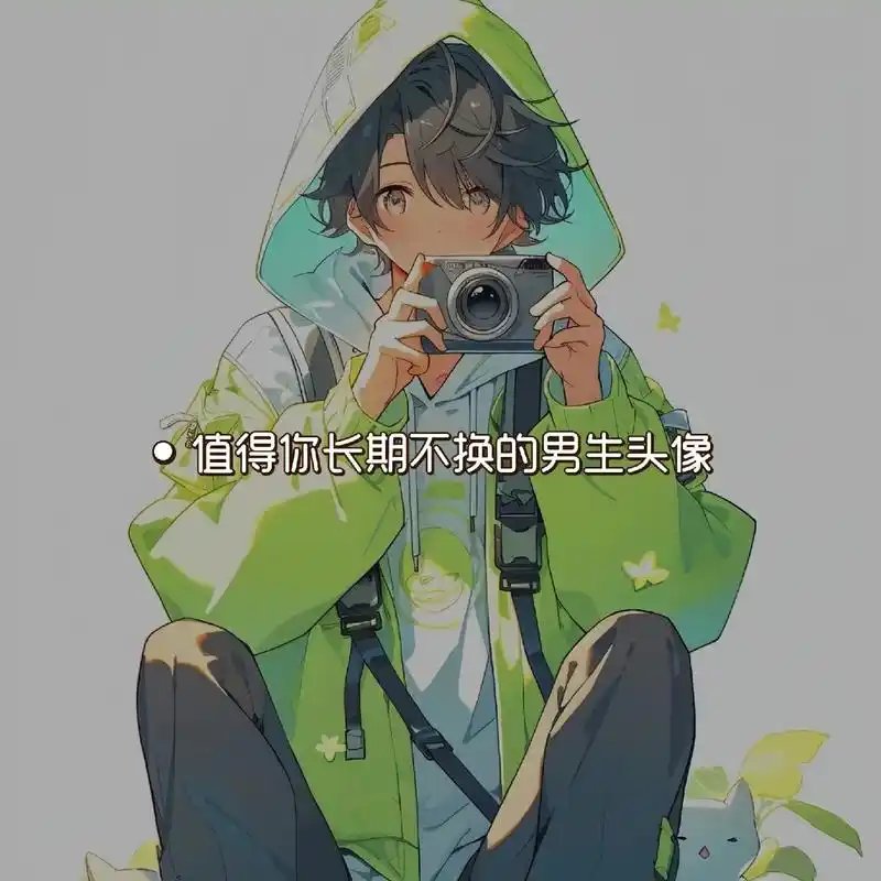 绿色健康小清新#动漫男头 #男生头像 #动漫头像 - 抖音