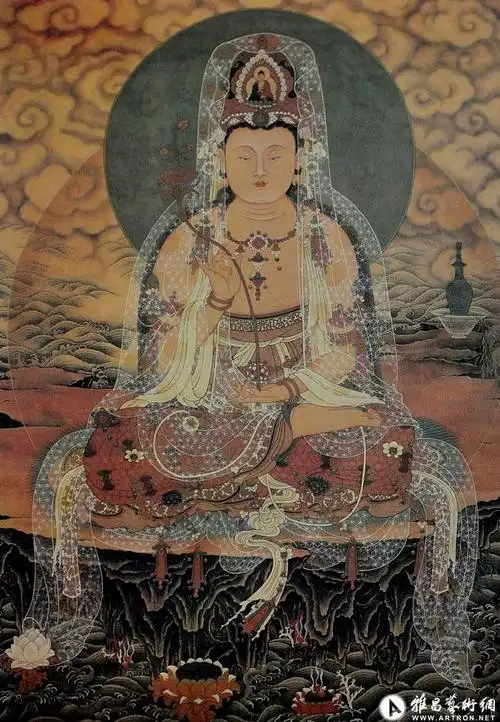 观音像系列016_观音像_傅继英作品展_傅继英在线作品_傅继英官方网站