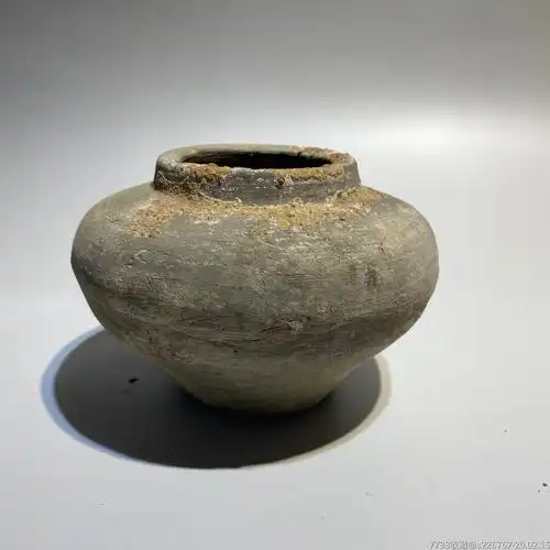 古玩陶器汉代陶罐小陶罐-灰陶-7788收藏