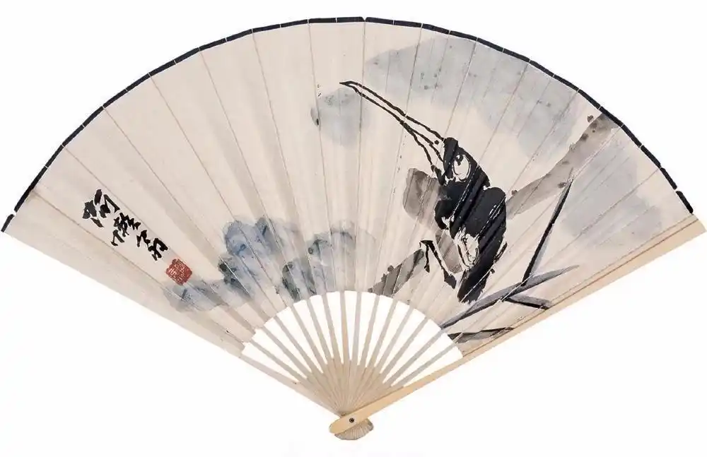 美团美扇,潘天寿扇面团扇作品赏析