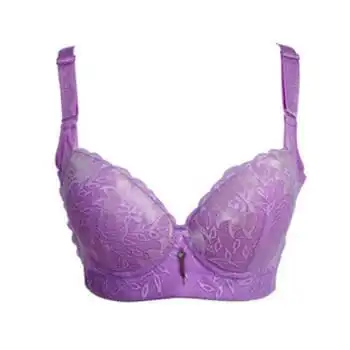 馨雅丽内衣绚丽刺绣远红外线调整型文胸060 紫色 75b/34b