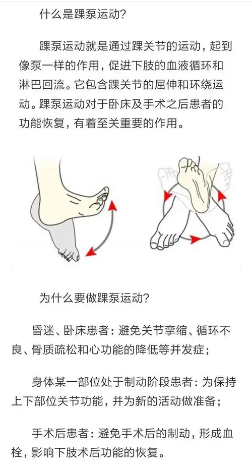 这个小动作训练可以让许多下肢伤症恢复得更好并减少静脉血栓发生