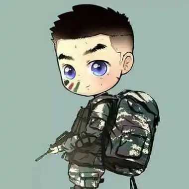 军装军人卡通头像图片大全帅气微信军人霸气十足高清头像