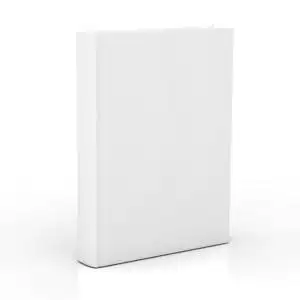 没有封面孤立的白色背景上的空白书封面照片