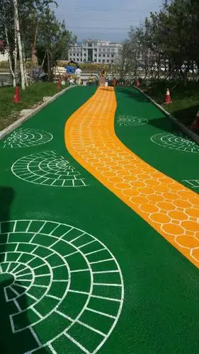 郑州彩色沥青 郑州艺术沥青 沥青摊铺施工