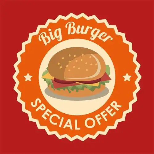 汉堡矢量图标图片