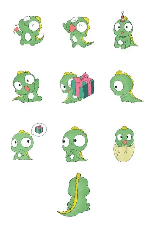 可爱卡通小恐龙png免扣素材