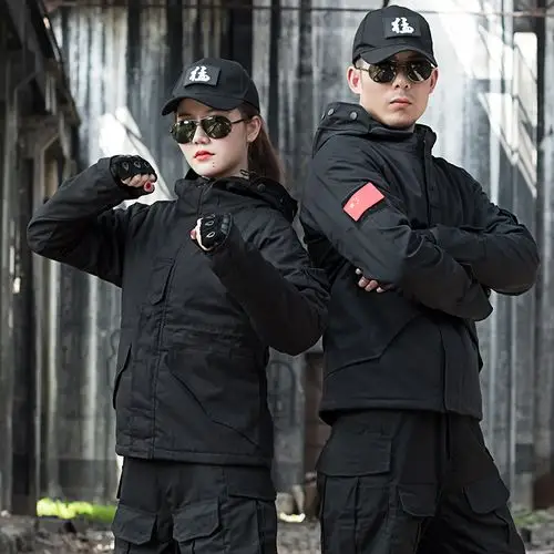 冬季迷彩服套装男cs战术青蛙军装特种兵蟒纹作训服加绒冲锋衣外套