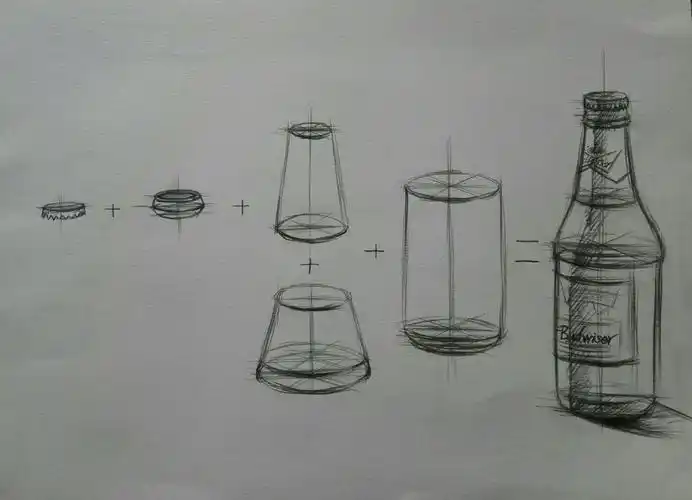 结构素描(以啤酒瓶为例解读结构素描的概念和作画步骤)