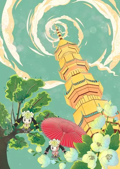 福州乌塔|插画|创作习作|傅一千 - 原创作品 - 站酷 (zcool)