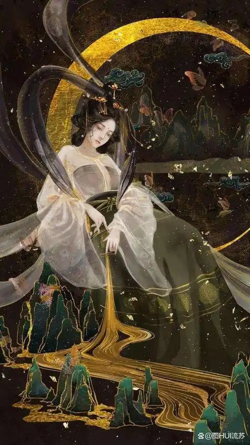 古风美人唯美系壁纸 长裙摇曳暗生姿