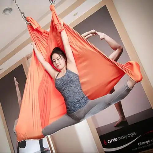 瑜伽吊床空中瑜伽吊床吊绳吊带微弹力伸展带反瑜珈重力家用2.8米