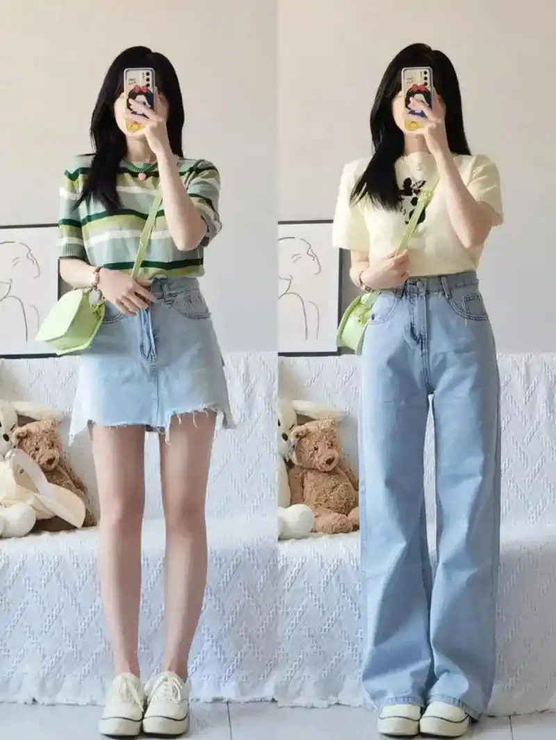 小个子女生穿搭#150小个子穿搭 #矮个子女生日常穿搭 #抖 - 抖音