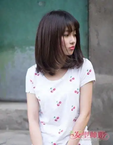 适合14岁女孩的齐肩发发型 齐肩发的流行款式(4)