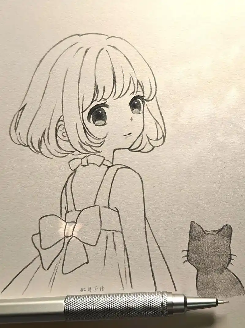 你们要的动漫简笔画来啦,都来交作业哈#动漫 #简笔画 #零基 - 抖音