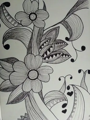 教师线描作品展