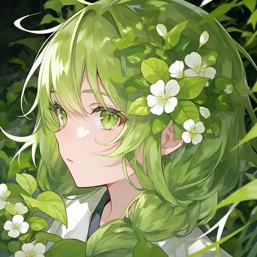 绿色花草微信头像🌿