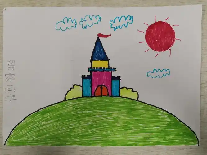 山口镇小学一(2)班绘画作品展示