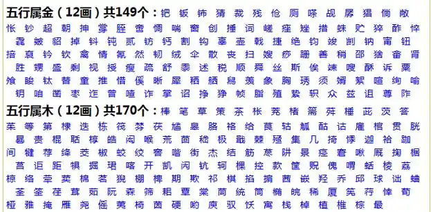 康熙字典12画的字有哪些