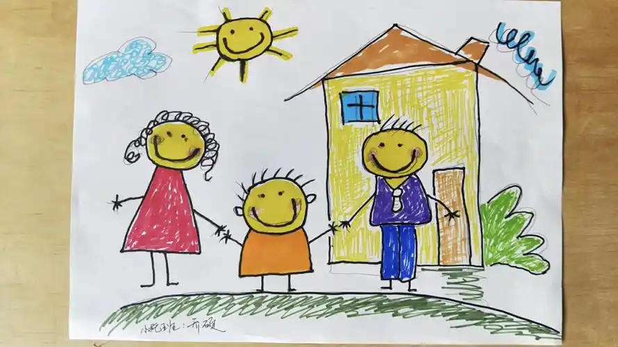 特殊的时光,不一样的陪伴——粮库幼儿园小托班六一线上亲子绘画活动