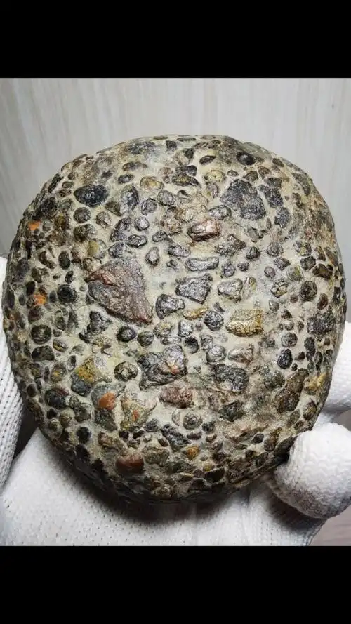 五彩球粒陨石极品