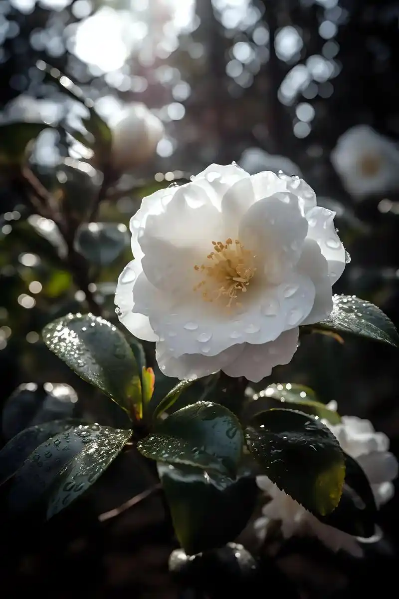 给喜欢的人备注camelia(山茶)白山茶花#白山茶花#遇见 - 抖音